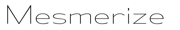 Mesmerize font preview