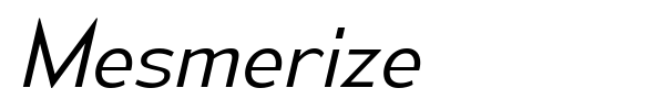 Mesmerize font preview