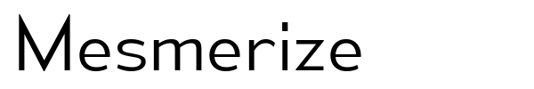 Mesmerize font preview