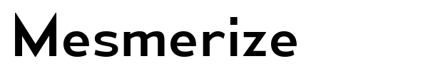 Mesmerize font preview
