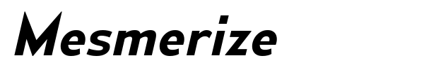 Mesmerize font preview
