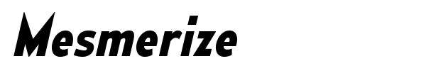 Mesmerize font preview