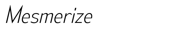 Mesmerize font preview