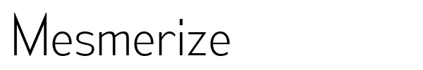 Mesmerize font preview