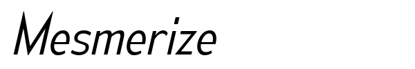 Mesmerize font preview