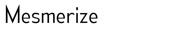 Mesmerize font preview