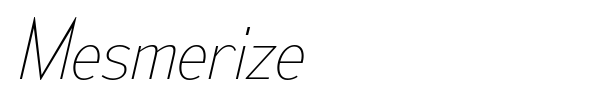 Mesmerize font preview