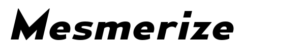 Mesmerize font preview