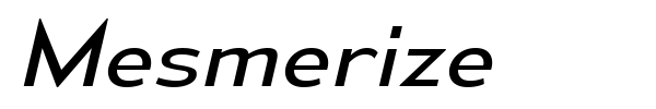 Mesmerize font preview