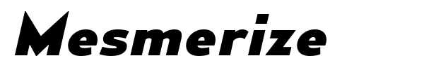 Mesmerize font preview