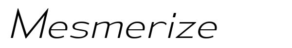 Mesmerize font preview