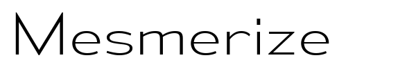 Mesmerize font preview