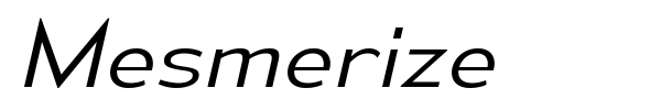 Mesmerize font preview