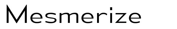 Mesmerize font preview
