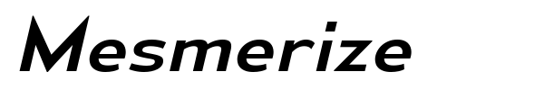 Mesmerize font preview