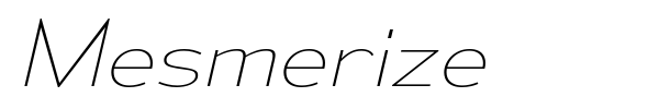 Mesmerize font preview