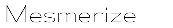 Mesmerize font preview