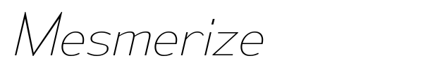 Mesmerize font preview