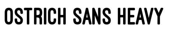 Ostrich Sans Heavy font preview
