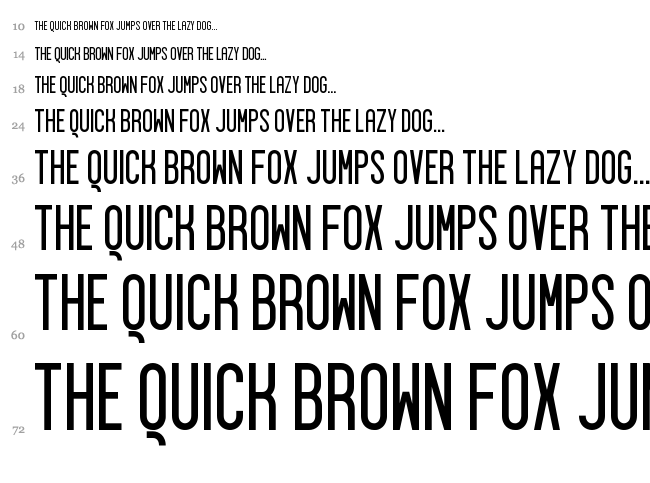 Sigward font waterfall