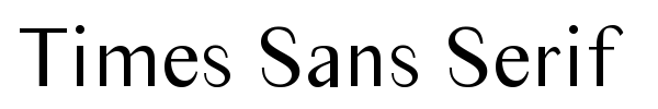 Times Sans Serif fuente