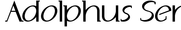 Adolphus Serif fuente