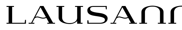 Lausanne font preview