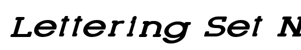 Lettering Set New fuente