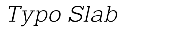 Typo Slab fuente
