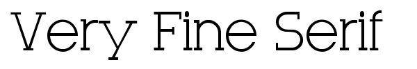 Very Fine Serif fuente