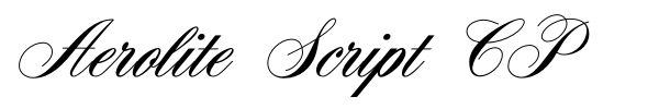 Aerolite Script CP fuente
