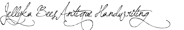 Jellyka BeesAntique Handwriting fuente