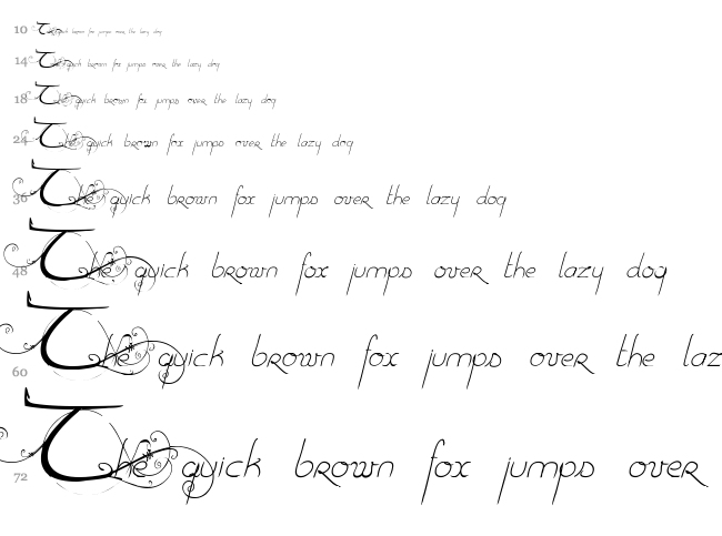 One Day Before Rain font waterfall