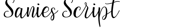 Sanies Script fuente