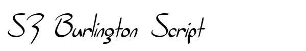 SF Burlington Script fuente