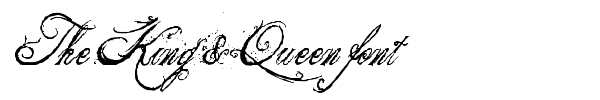 The King & Queen font fuente