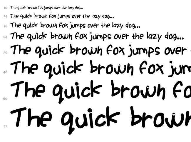 Ackident font waterfall