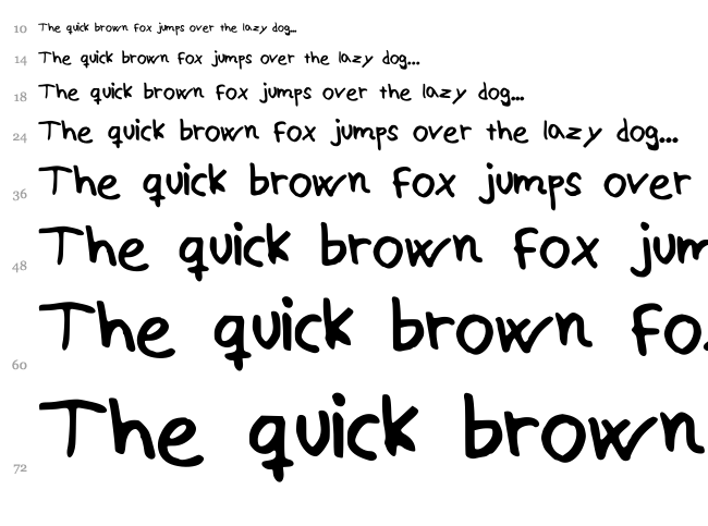 Alexis font waterfall