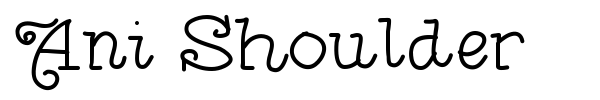 Ani Shoulder fuente