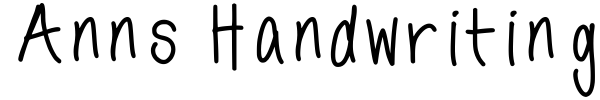 Anns Handwriting font preview