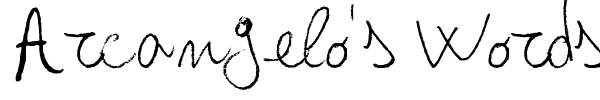 Arcangelo's Words fuente