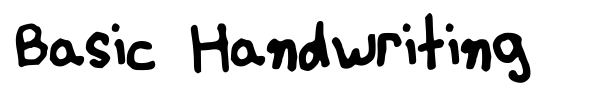 Basic Handwriting fuente
