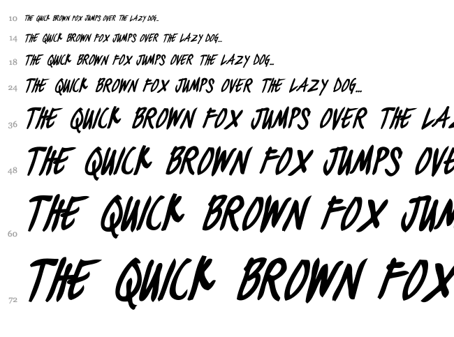 Black Jacket Boys font waterfall