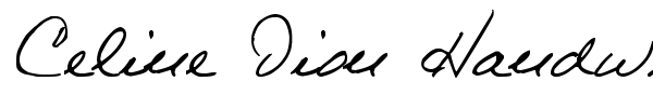 Celine Dion Handwriting fuente