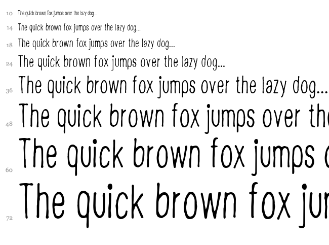 CF Disappointed font waterfall