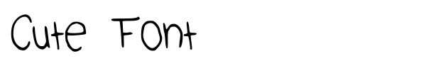 Cute Font fuente