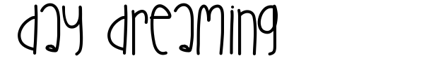 Day Dreaming font preview