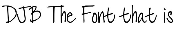 DJB The Font that is Liz fuente