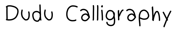 Dudu Calligraphy fuente