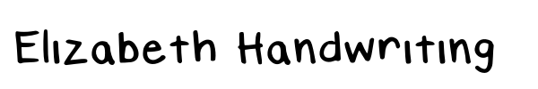 Elizabeth Handwriting fuente